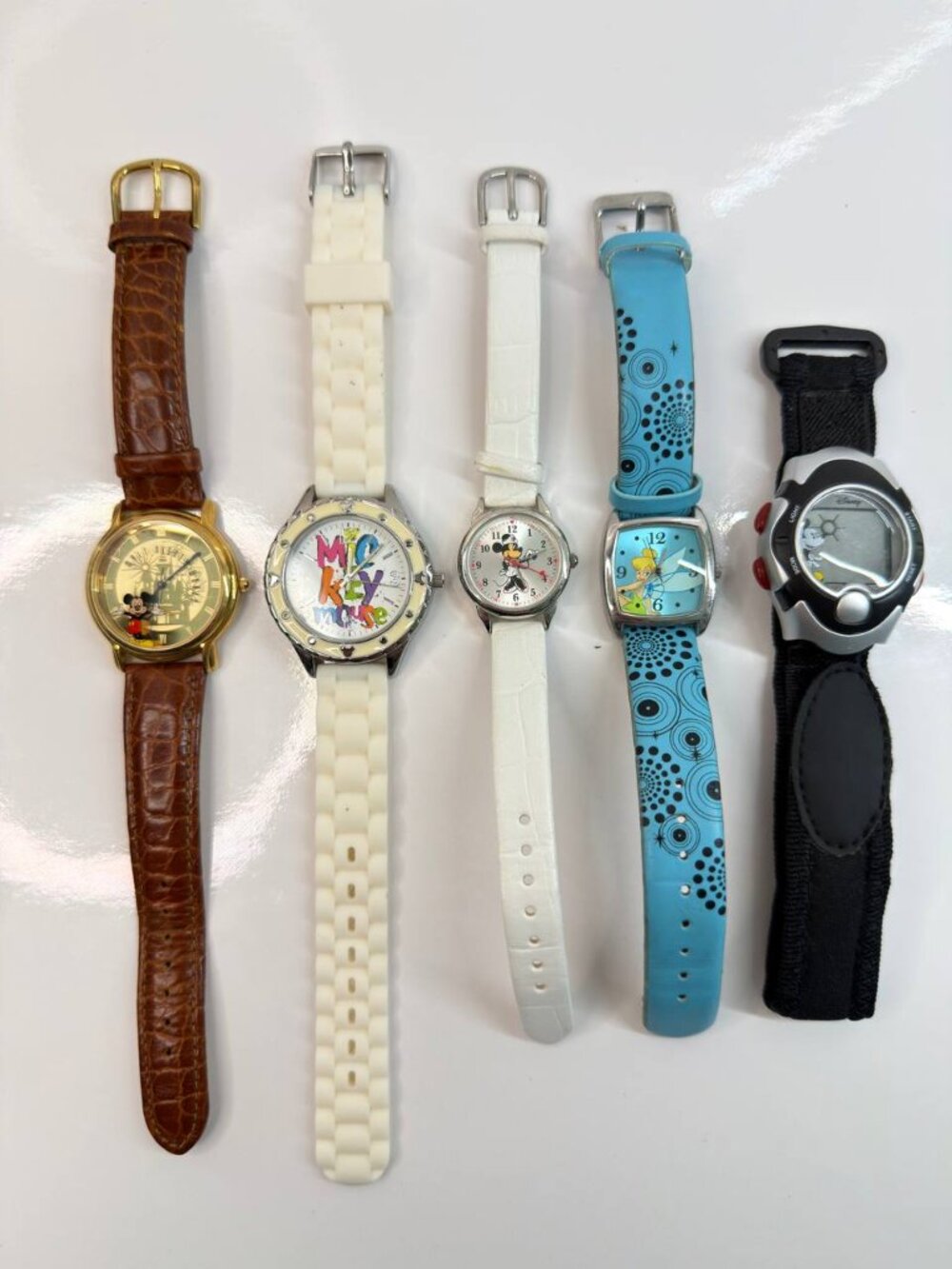 Disney Watch Collection – Bundle of 5 Watches – Mickey, Tinker Bell & More
